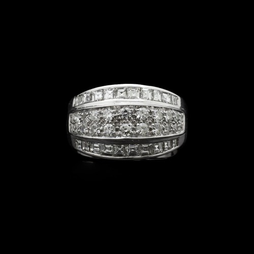 Anneau three row blanc - anneau, three-row