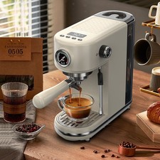 HiBREW Machine Café Expresso Semi Automatique Température Réglable Chaud Froid