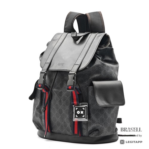 Sac dos noir gucci gg - à,