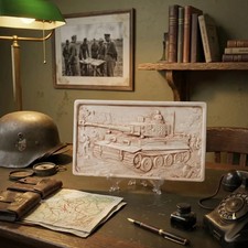 Bas relief char tigre 1