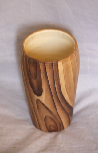 Tasse haute mug faux bois