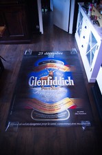 GLENFIDDICH ✯ PURE MALT Large French Vintage Advertising Poster Original 1990'