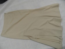 KENZO jupe maxi longue chic avec fente latérale haute beige taille 42 top lis320