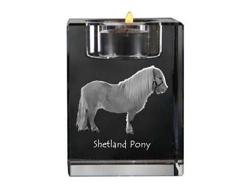 Poney shetland porte bougie - poney, porte-bougie