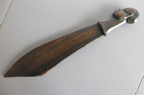 Ancien coupe papier bois - coupe,