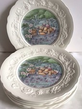 Assiettes à fromages GIEN Les saveurs Marie-Pierre BOITARD (LOT de 6 assiettes)