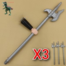 X3 Playmobil hallebarde lance