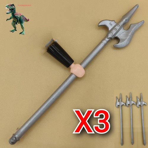 Playmobil hallebarde lance - x3,