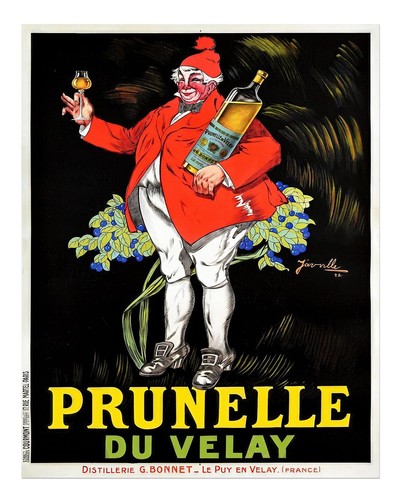 Affiche vintage prunelle - affiche,