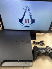 Console Ps3 Sony Playstation 3 Slim 320go CECH-2504B Avec Câbles Manette + Jeu