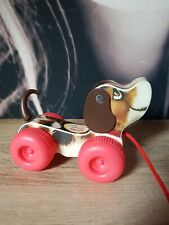 CHIEN A TIRER FISHER PRICE LITTLE SNOOPY BOIS JOUET 
