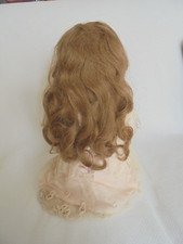 Perruque de poupée ancienne Jumeau - Cheveux naturels 