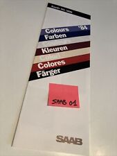 Scania Saab 99 / 900 1984 nuancier couleur carrosserie sellerie automobile