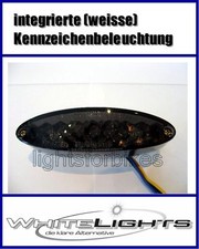 Mini LED Feu Arrière Ovale Noir Streetfighter Custom Vélo Cruiser