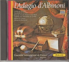 ENSEMBLE INSTRUMENTAL DE FRANCE PHILIP BRIDE (violon)  L'ADAGIO D' (COMME NEUF)