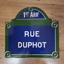 Ancienne plaque de rue