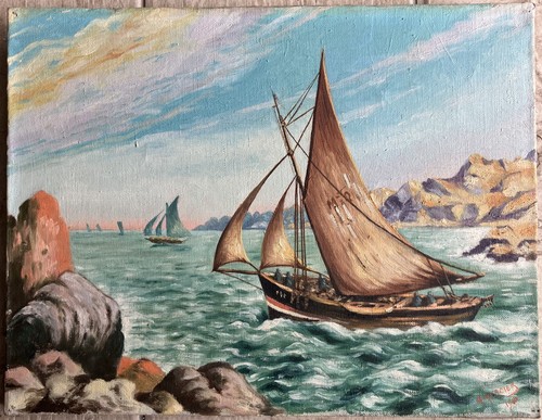 Huile sur toile ancienne