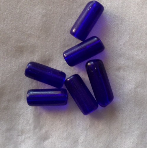 Perles verre tube - perles, 10