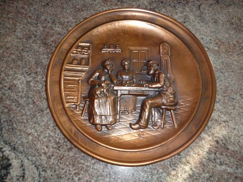 Assiette decorative cuivre - decorative, en