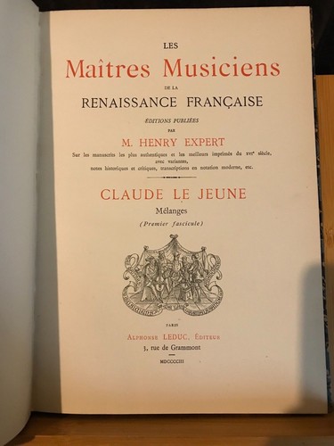 Claude lejeune mélanges - lejeune,