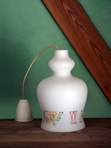 Suspension vintage verre - suspension,