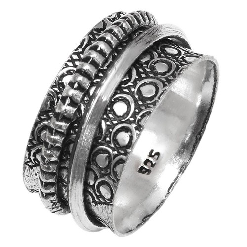 Bague toupie argent pour - en,