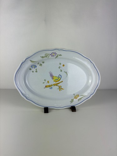 Plat service ovale signé - plat,