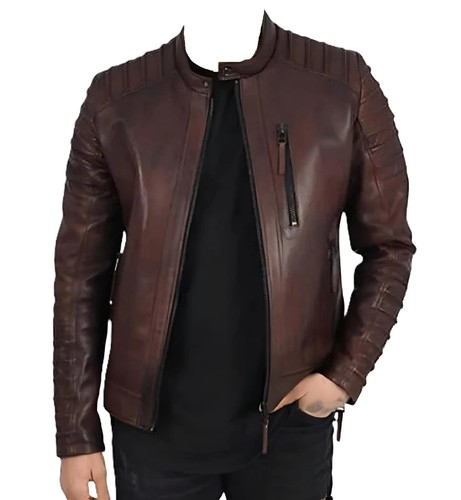 Blouson motard homme - , cuir