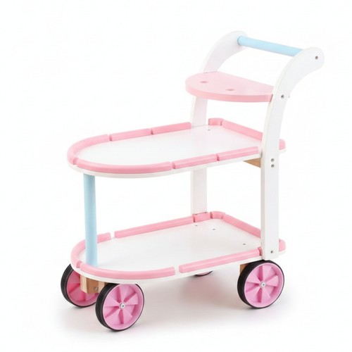 Chariot jouet roues roses - chariot,