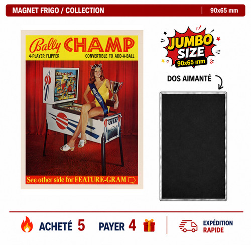 Magnet frigo champ 90x65 - frigo, mm