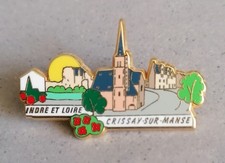Pin's Plus Beaux Villages de France  "CRISSAY SUR MANSE - INDRE ET LOIRE" PBVF 
