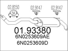 SILENCIEUX ARRIèRE VW POLO