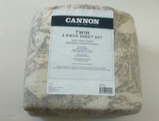 Flannel Sheet Set 3 Piece twin Bedding Cannon Brown Forest Warm Cold Weather
