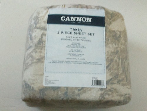 Flannel sheet set piece - piece, twin