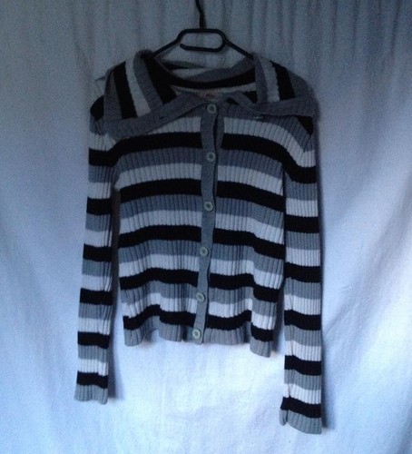 Gilet court cardigan rayé - gilet, mim