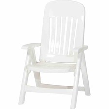 Sieger Siège Pliant Blanc Comtesse Meubles de Jardin Chaise Fauteuil S'Asseoir