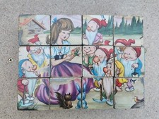 Jeu de cubes puzzles en bois