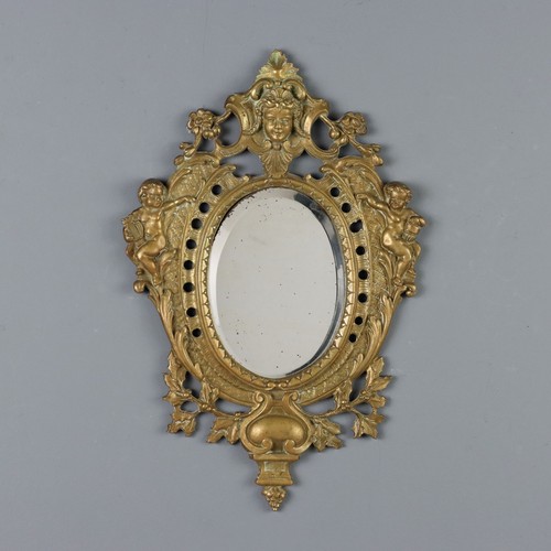 Miroir ancien bronze - miroir,