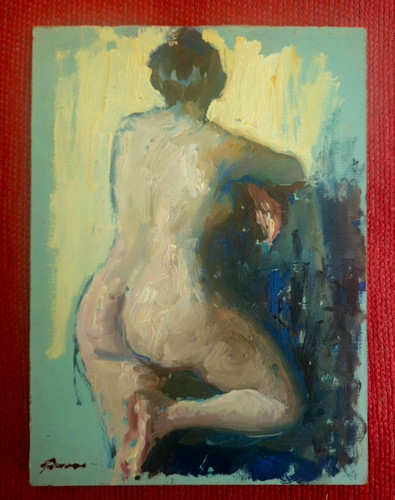 Tableau ancien huile - ancien, portrait