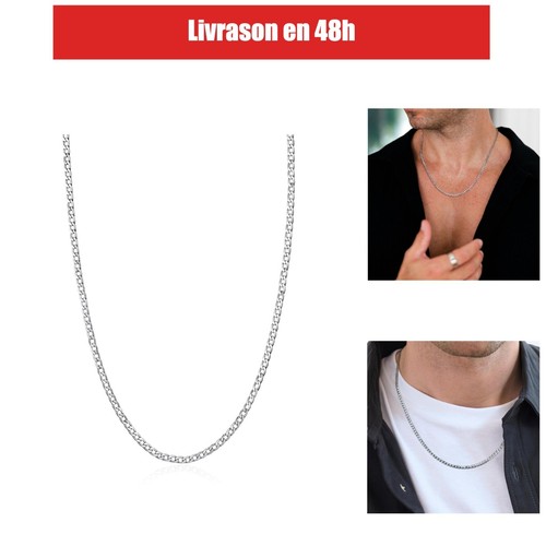 Collier homme acier inoxydable - collier,