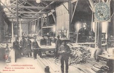 CPA 54 LUNEVILLE INDUSTRIE / WAGONS ET AUTOMOBILES / LA SCIERIE