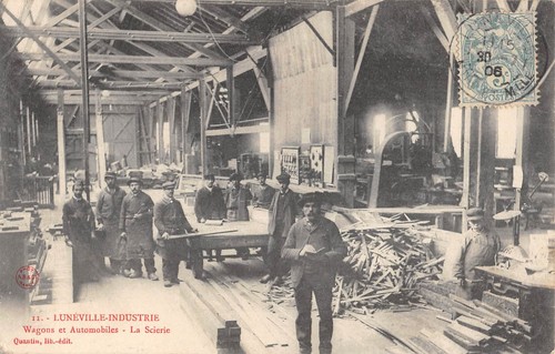 Cpa luneville industrie - 54,