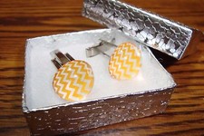 Acrylic Dome Cuff links 1 Pair