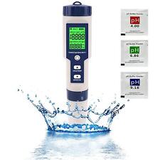 Ph Meter, 5 In 1 Ph/tds/ec/salinity/temperature, Water Quality Monitor Tester