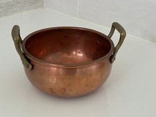 ANCIEN POT en CUIVRE et LAITON