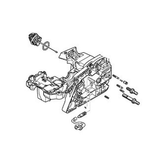 Carcasse moteur tronçonneuse - carcasse,