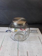 BOCAL A BONBONS EN VERRE COUVERCLE METAL