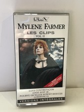 Mylene Farmer VHS K7 vidéo Les Clips Vol 2 Boitier Cristal Transparent 1er Press