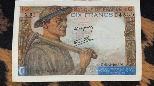 Billet francs mineur - billet,