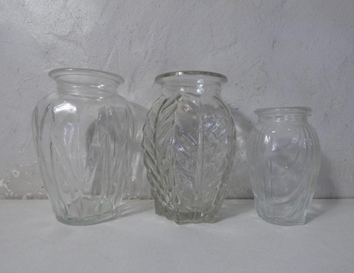 Vases verre moulé - 3,